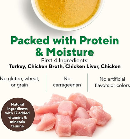 Dave's Pet Food Grain Free Wet Cat Food Pate (Turkey), Made in USA Naturally Healthy Canned, Added Vitamins & Minerals, Carrageenan-Free, 5.5 oz Cans (24 Pack)