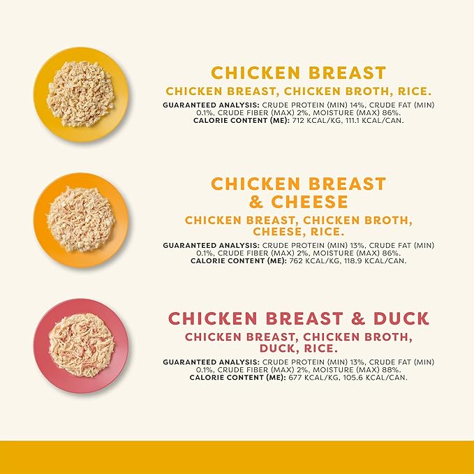 Applaws Natural Wet Cat Food in Broth, Limited and Natural Ingredients, High Protein with No Artificial Additives, Chicken Selection Variety Pack in Broth (12 x 5.5oz Cans)