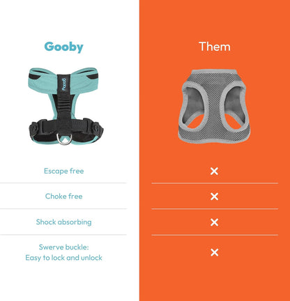 Gooby Comfort X One Dog Harness - Head-in Dog Harness for Small & Medium Sized Dogs - Escape-Free & Choke Free - Breathable Mesh, Shock Absorbing, Easy Snap & Swivel Buckles - Miami Yellow, X-Small