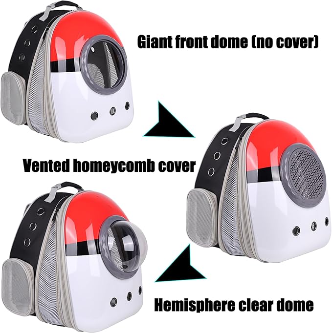 Front Expandable Cat Backpack Carrier, Fit up to 20 lbs, Space Capsule Astronaut Cat Bubble Backpack to Carry and Transport Large Fat Cat