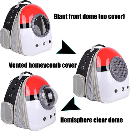 Front Expandable Cat Backpack Carrier, Fit up to 20 lbs, Space Capsule Astronaut Cat Bubble Backpack to Carry and Transport Large Fat Cat