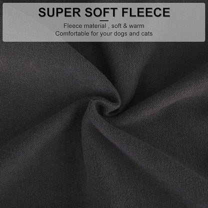 Small Dogs Fleece Dog Sweatshirt - Cold Weather Hoodies Spring Soft Vest Thickening Warm Cat Sweater Puppy Clothes Sweater Winter Sweatshirt Pet Pajamas for Small Dog Cat Puppy (Medium, Dark Grey)