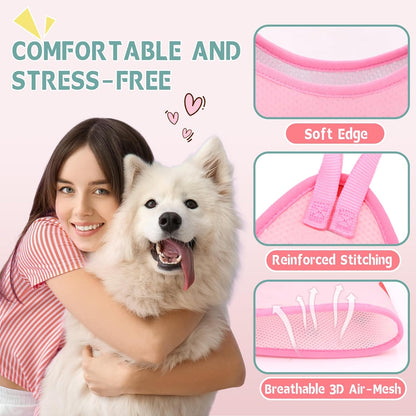 Supet Dog Grooming Hammock, Dog Hanging Harness for Nail Trimming Doorframe, Pet Holder Restraint for Clipping Nails, Pet Hoist Sling for Cutting Nails, Ear & Eye Cleaning, Medicine at Home (L)