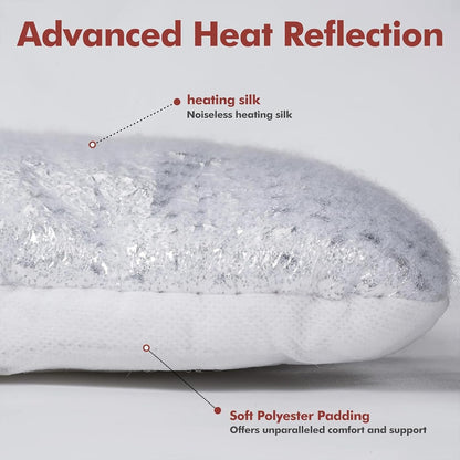 Mora Pets Self Heating Cat Bed Self Warming Cat Bed Thick Thermal Pet Bed Mat 24 x 18 Inches Removable Washable Cover for Outdoor Indoor Cats and Dogs Fur Grey Small