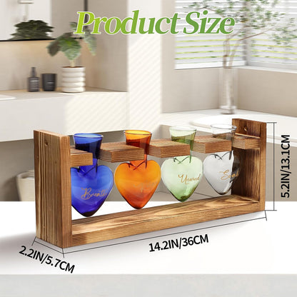 Plants Propagation Stations Plant Terrarium Kit for Bathroom Glass Planters for Indoor Plants Bathroom Decor Accessories - Relax Soak Unwind Breathe