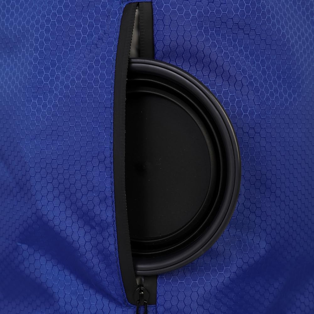 Dog Food Travel Bag - 84 Cups/26 lbs Capacity | Leak-Proof, Water-Resistant Dog Food Storage Container for Travel, Camping, RV & Outdoor | Collapsible, Easy-to-Clean Kibble Bag (Blue)