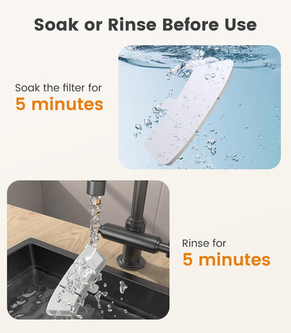 6pcs Replacement Filters for PW03 3.5L Stainless Steel Cat Water Fountain(for Fountain in Model PW03)