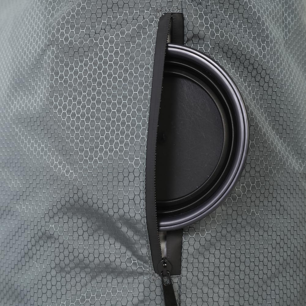 Dog Food Travel Bag - 84 Cups/26 lbs Capacity | Leak-Proof, Water-Resistant Dog Food Storage Container for Travel, Camping, RV & Outdoor | Collapsible, Easy-to-Clean Kibble Bag (Grey)