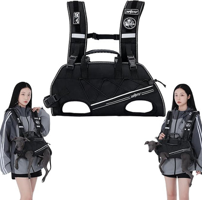 Dog Backpack Carrier for Small Dogs,Dog Lift Harness,Adjustable Padded Breathable Straps for Dogs, Disabled, Joint Injuries, Arthritis,S(4.5-7.5LBS)