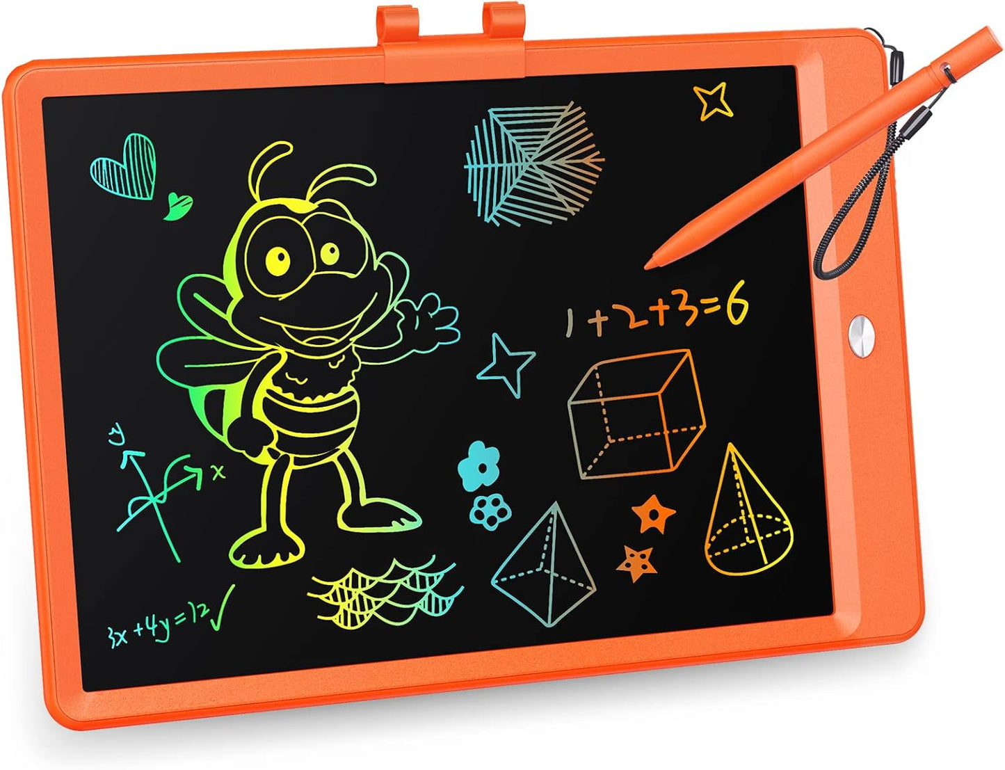 KOKODI LCD Writing Tablet, 10 Inch Colorful Doodle Board Drawing Tablet, Erasable Reusable Electronic Drawing Pads, Educational and Learning Toy for 3-6 Years Old Boy and Girls