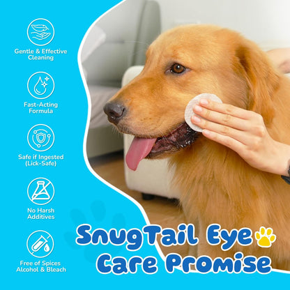 Pet Eye Wipes for Dogs & Cats – 240 Pcs Unscented Tear Stain Remover Wipes,Gentle Cleaning for Eye Discharge, Crust & Debris,Safe for Face, Wrinkles & Grooming,Hypoallergenic Dog & Cat Eye Wipes