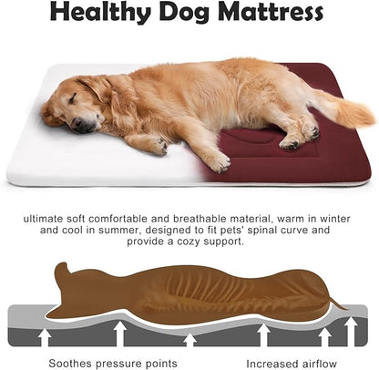 JoicyCo Medium Dog Bed Crate Mat 36 in Non-Slip Washable Soft Mattress Kennel Pads