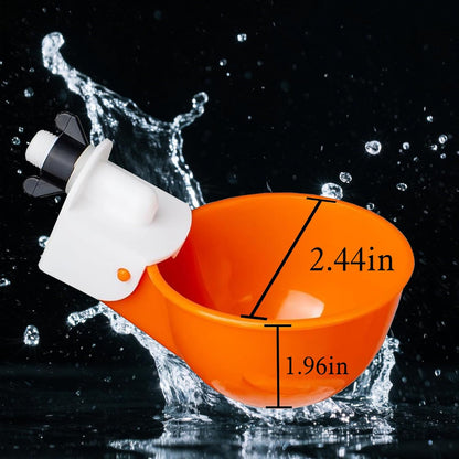 8pcs Large Automatic Chicken Waterer Cups | Chicken Water Feeder Suitable for Chicks, Duck, Goose, Turkey and Bunny | Poultry Water Feeder Kit
