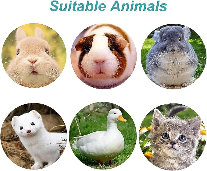 kathson 2Pcs Rabbit Water Bottle 17 OZ Bunny Hanging Water Fountain Automatic Guinea Pig Water Dispenser No Leak Drinking Feeder for Bunny Chinchilla Hamsters Cat Dog Small Animals(Grey)