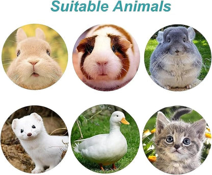 kathson 2Pcs Rabbit Water Bottle 17 OZ Bunny Hanging Water Fountain Automatic Guinea Pig Water Dispenser No Leak Drinking Feeder for Bunny Chinchilla Hamsters Cat Dog Small Animals(Grey)