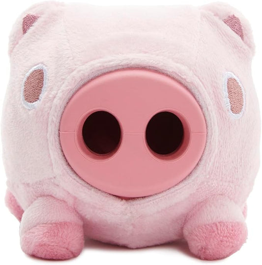 Barkbox Hambone Super Chewer Tough Dog Chew Toy for Aggressive Chewers, Plush Cover with Rubber Core - 2 Toys in 1 – Two Layer Treat Dispensing Dog Toy for Large Dogs