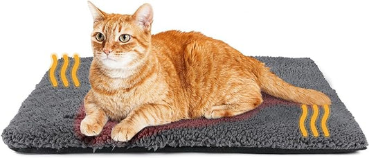 Self Warming Cat Bed Self Heating Cat Dog Mat 29.1 x 18.9 inch Extra Warm Thermal Pet Pad for Indoor Outdoor Pets with Removable Cover Non-Slip Bottom Washable Non Electric