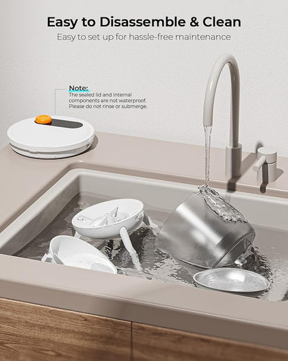 MeowServe B10 Automatic Cat Feeder, 3L Timed Pet Feeder with One-Touch Top Button Feeding, Dual Power, Anti-Bug Design, Visible Hopper, Up to 6 Meals Daily for Cats and Small Dogs