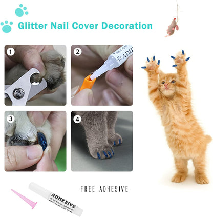 JULMELON Cat Washing Bag 10 PCS Set, Adjustable Cat Shower Net Bag and Pet Grooming Brush with Nail Clipper Nail File Hair Combs Tick Tool Nail Caps for Bathing Nail Trimming Examination（Grey+Green）