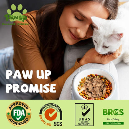 PAWUP Freeze Dried Chicken Heart Pet Treats, High Protein Freeze-Dried Pet Food for Dogs, Cats, Fresh Ingredient, 3.2 oz, Rawhide Free, Gluten&Grain Free