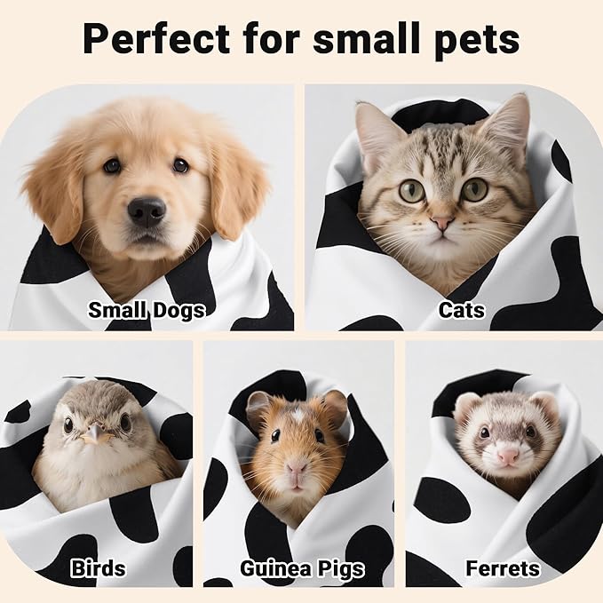 Cat Grooming Wrap Cat Wrap for Cutting Nails, 19.7" Cat Wrap for Grooming, Cat Restraint for Nail Clipping, Multifunctional Swaddle Wrap Pet Tool, Cat Burrito Wrap
