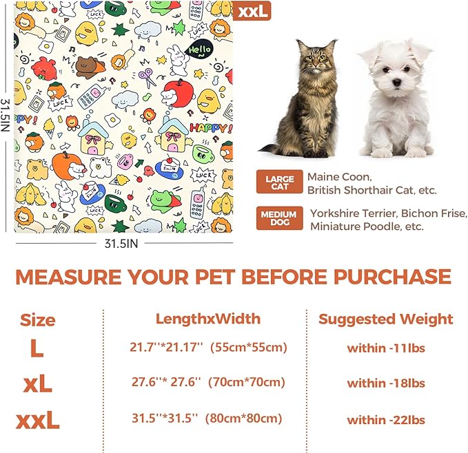 Cat Grooming Wrap, Cat Grooming Supplies for Cutting Nails, Cat Restraint for Nail Clipping to Anti-Scratch/Runaway/Bitten, Cat Swaddle Wrap for Calming & Holding Cat (XXL (Within 22lbs)