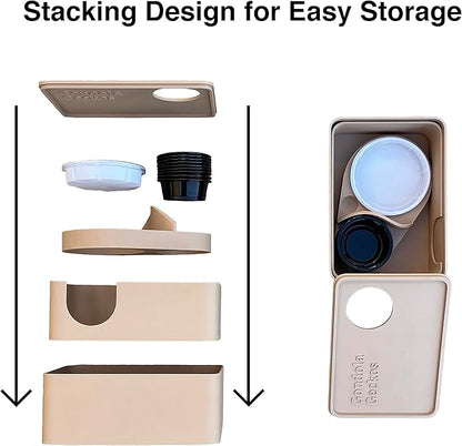 Reptile Hide, 3in1 Hide Box, Humid Hide, Food Dish, for Leopard Gecko, Lizard, Corn Snake, hognose Snake Provides shelter and Humidity for Egg and Shedding (Mystic Purple)