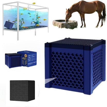 Pure Cube Water Trough Filter,Aquarium Filter,Filternatur Horse Water Trough Filter,Water Trough Purifier Cube for Fish Tanks,Ponds & Livestock Tanks,Super Strong Filtration and Odor Control