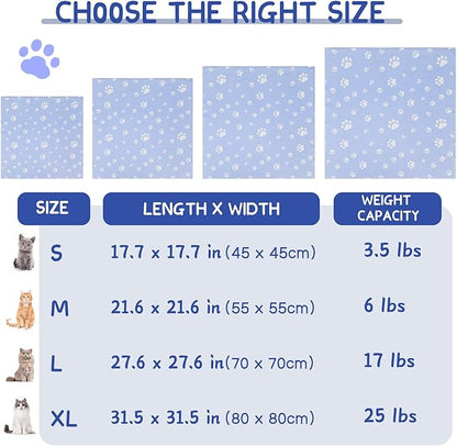 Cat Wrap for Cutting Nails, Self-Adhesive for Grooming, Anti-Scratch Cat Swaddle Wrap for Medicine, Nail Clipping, Teeth Brushing, Ear Cleaning