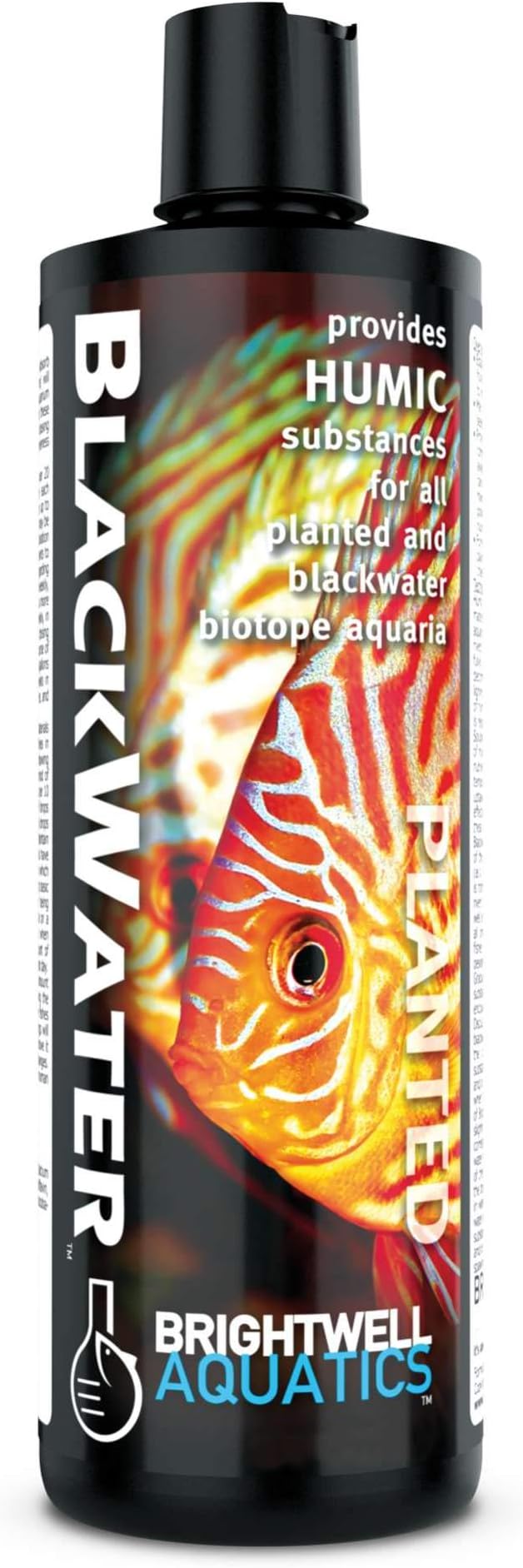 Brightwell Aquatics Blackwater Humic Fulvic Acid Supplement Simulates Natural Blackwater Conditions Supports Nutrient Uptake in Freshwater Planted Aquariums, 125 ml