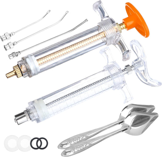 OBANGONG 7 Pcs Bird Feeding Syringe Feeding Tubes for Baby Birds Feeding Spoon used for Pet Sick Bird Parrot feed milk and medicine,20ml,10ml