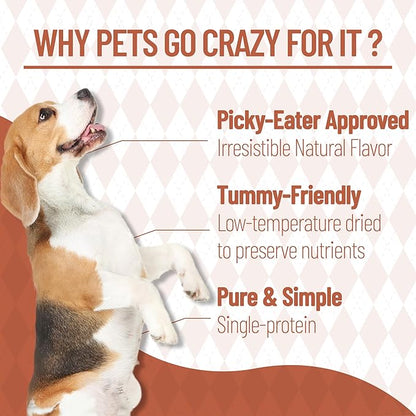 Just Try 6.35 oz Freeze-Dried Duck Cubes for Dogs & Cats – Single-Ingredient Dog Treats&cat Treats, Grain-Free, High Protein, Low Fat, Supports Skin & Joint Health – Natural Training Treats