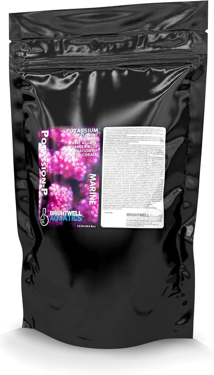 Brightwell Aquatics Potassion-P High-Purity Potassium Supplement for Reef Aquariums Supports Coral Growth & Color Enhances Blue Pigmentation Restores Potassium, 4.8kg