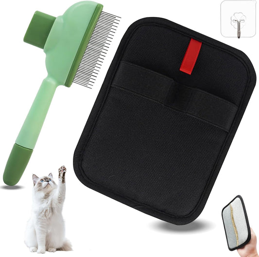 Pet Hair Removal Glove, Magic Brush Pet Hair, Cat Comb, Washable Reusable Dogs Cats Hair Gloves for Furniture, Bed, Sheets, Couch, Clothes, Carpet, Car Seat, Pet Grooming, Curtain (1PCS)