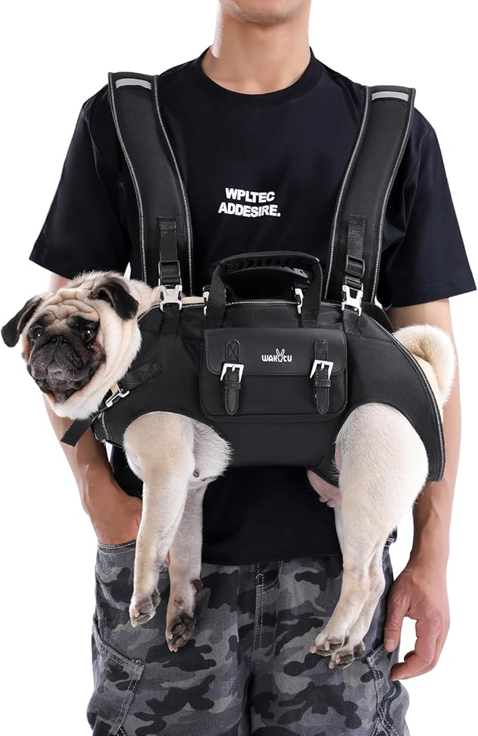 Dog Backpack Carrier for Dogs,Dog Lift Harness,Adjustable Padded Breathable Straps for Dogs, Disabled, Joint Injuries, Arthritis,XL