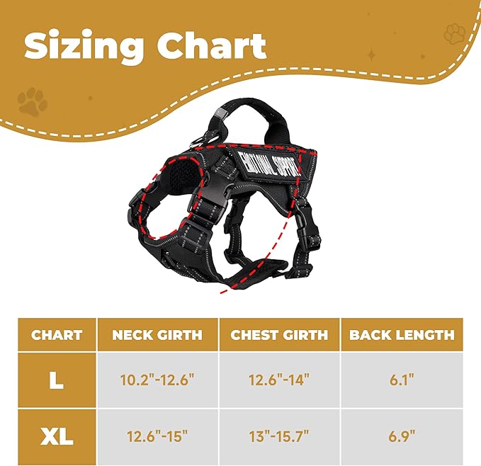 Tactical Cat Harness Adjustable Soft Padded Training Walking Esacpe Cat Vest Harness No-Pull Pet Harness Reflective with Easy Control Handle (Black, Leash-L)
