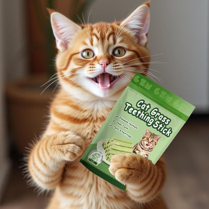 6Pack Cat Toys Cats Grass Treat Catnip Toy with Silvervine for Indoor Kitten Toys Wood Kitty Chew Rope Grass Sticks for Teeth Cleaning Kitten Snack for Catnip Dental Care Self Play