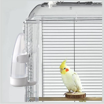 Bird Feeder Automatic Bird Water Dispenser for Cage No Mess Parrot Feeder Automatic, PP Material, 200ml/6.8fl oz (1PC)
