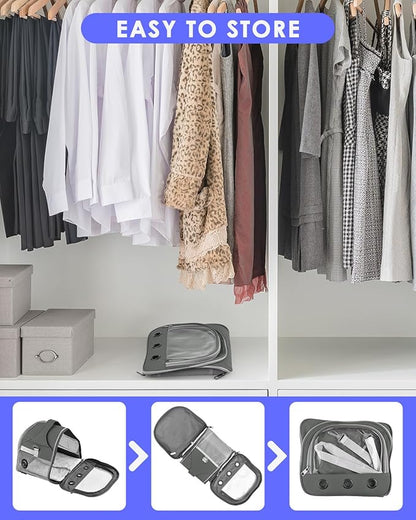 Bissap Guinea Pig Carrier Bag, Portable Small Animal Carrier Pouch for Hamster Chinchilla Rabbit Gerbil Hedgehog Sugar Glider Outgoing Travel Carrying Case - Grey