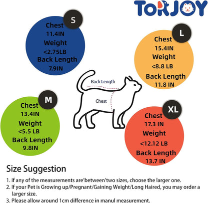 Cat Professional Surgical Recovery Suit,E-Collar Alternative for Cats Dogs,After Surgery Wear, Pajama Suit,Home Indoor Pets Clothing (M (6-8 1bs), Watermelon)