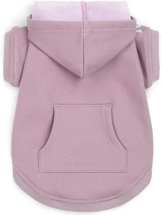 Koneseve Dog Hoodie & Cat Sweater, Warm Fleece Hooded Sweatshirt with Pocket for Small to Large Pets, Cozy Winter Outfit, Purple, 4XL