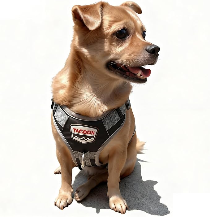 Dog Vest Harness, No Pull Vest with Handle, Training for Walking, Running, Dog Harness Medium Size Fits Neck 18-21 Inch and Chest 20-26 Inch, Black Adjustable Service Dog Vest with 2 Pocket, M