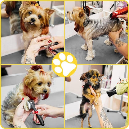 42" Dog Grooming Table Foldable Pet Grooming Tables with Adjustable Arm Noose Storage Mesh Tray Maximum Capacity Up to 330lbs Black