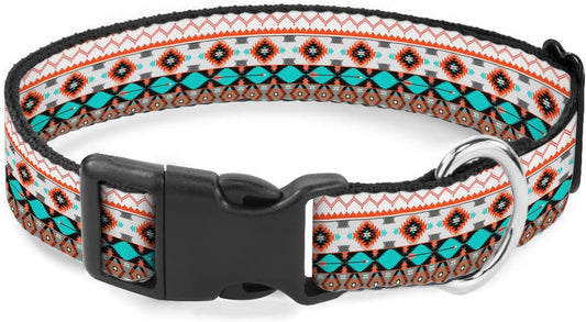 Colorful Aztec Pattern Dog Collars Soft Adjustable Collar Strap for Small Medium Large Dogs Cats Pet