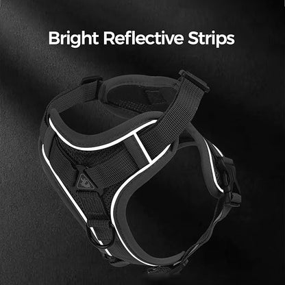 Cat Harness and Leash Set Escape Proof Tactical Large Kitten Harness Emotional Support Cat Vest, Brown, XXL