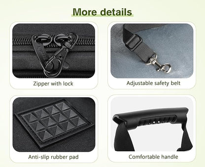 Pecute Pet Carrier Backpack, Dog Carrier Backpack, Expandable with Breathable Mesh for Small Dogs Cats Puppies, Pet Backpack Bag for Hiking Travel Camping Outdoor Hold Pets Up to 18 Lbs