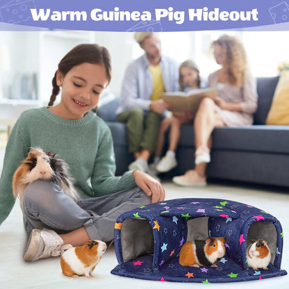 Unicorn Catcher Large Cozy Pet Bed & Tunnel - Warm & Washable, Suitable for Hamster, Chinchilla, Bunny