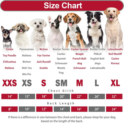 SCENEREAL Dog Pajamas for Small Medium Large Dogs Soft Pet Sweater Clothes Warm Puppy Onesie Outfits for Doggie Winter Christmas - Dog Jammies Pjs