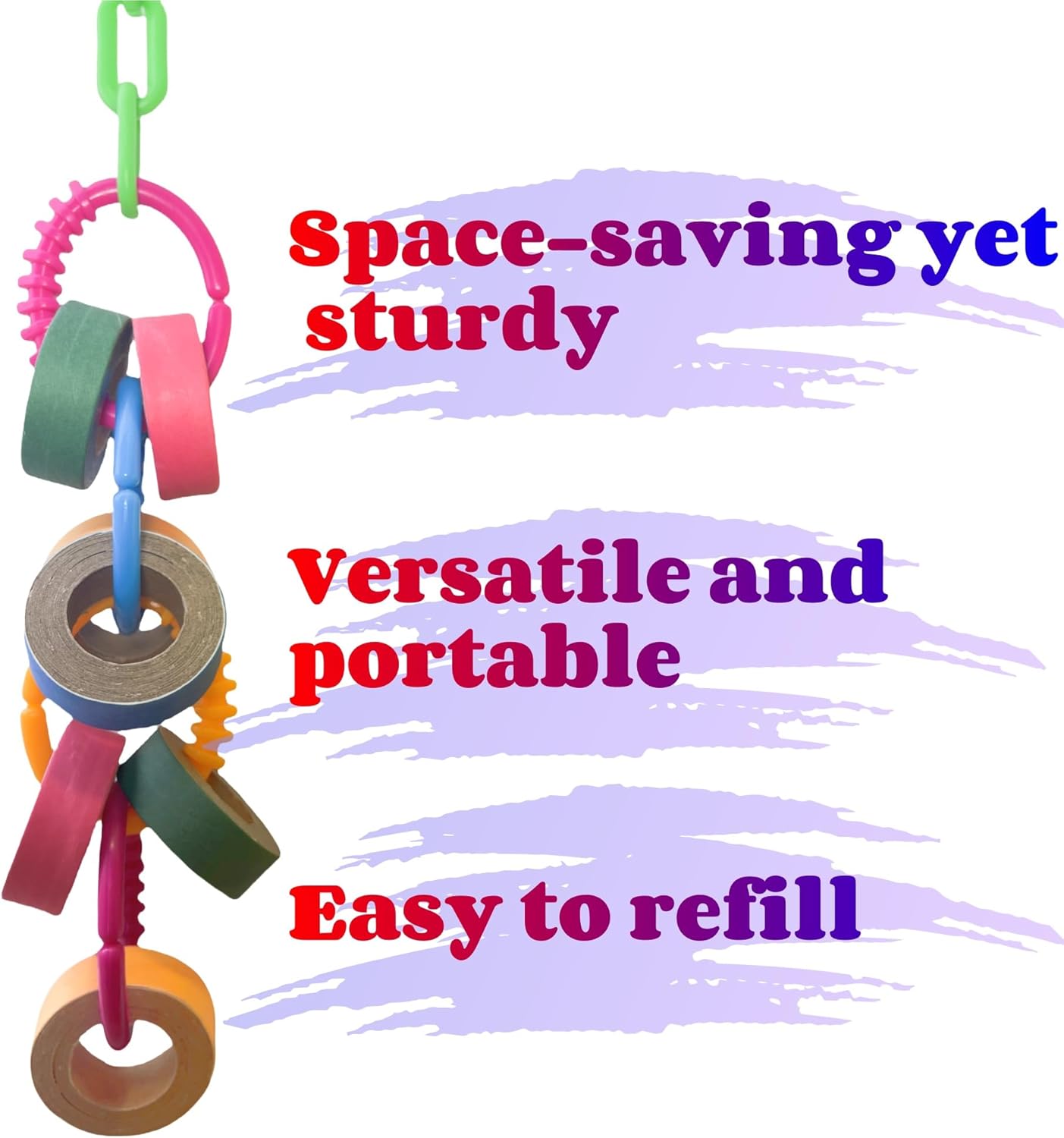 Bird Toys for Large & Medium Parrot Shredding Foraging Chewing Cardboard Bagles Hanging Toy 2PCS Bird Cage Accessories for Amazons Mini Macaws African Greys Cockatoos Eclectus Senegal Yellow