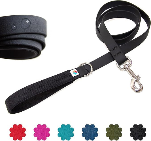 Wildebeest Funston Waterproof Dog Leash - Heavy Duty 6ft Long Leash for Small, Medium and Large Dogs - 1000D Nylon Scratch & Stink-Resistant & Pill-Free - Nylon Wrap Handle (3/4" Wide, 6 ft Length)